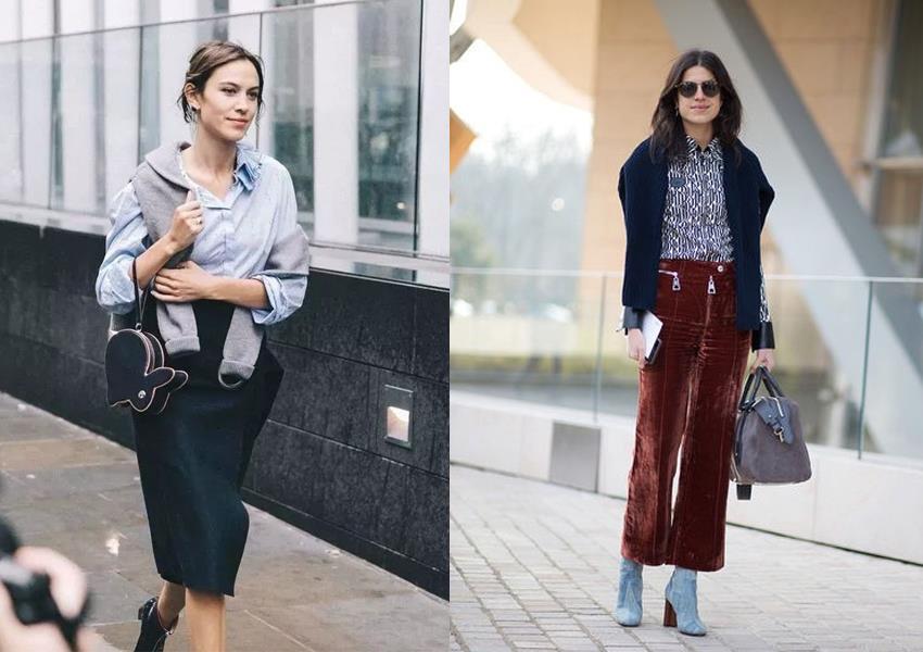 毛衣披着穿搭配图片 毛衣披着穿搭配图片