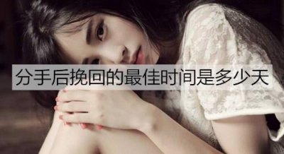 分手后挽回的最佳时间是多少天?