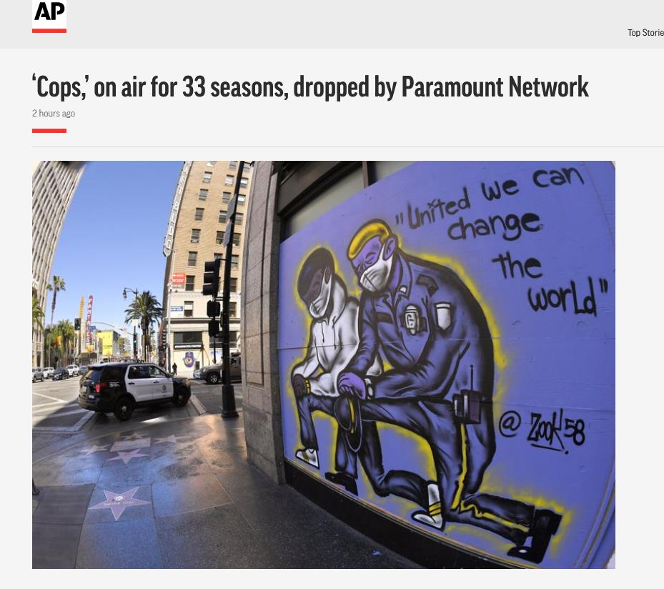 美联社报道截图