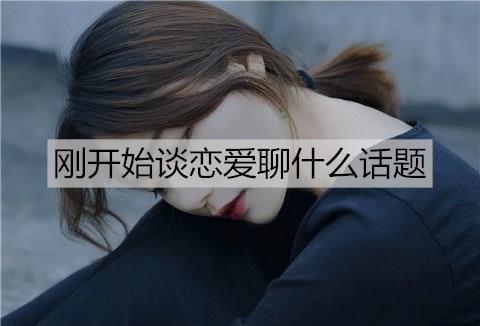 刚开始谈恋爱聊什么话题2