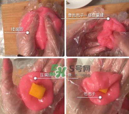 糯米糍的做法 樱花粉芒果糯米糍的做法