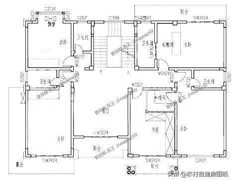 5款带车库的农村别墅,第2款户型方正风水好,最后一款还带地下室