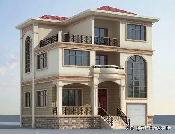 5款带车库的农村别墅,第2款户型方正风水好,最后一款还带地下室