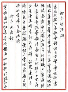 王德荣 钢笔行书 作品欣赏《古诗词29首》(局部)