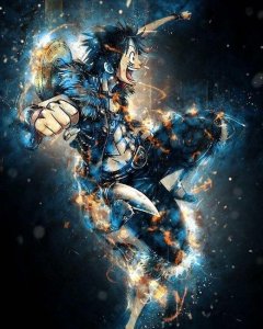 海贼王帅气壁纸:路飞漫游星空,甚平重拳出击