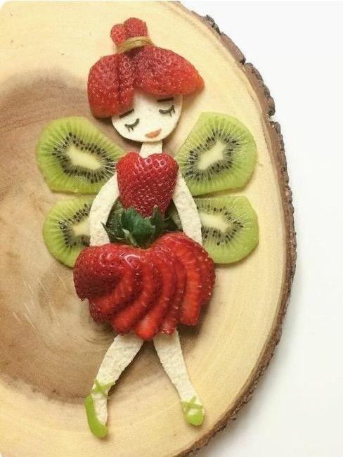 儿童水果画拼盘大全:好玩,好吃!宝宝说:“我妈会做可多了”!