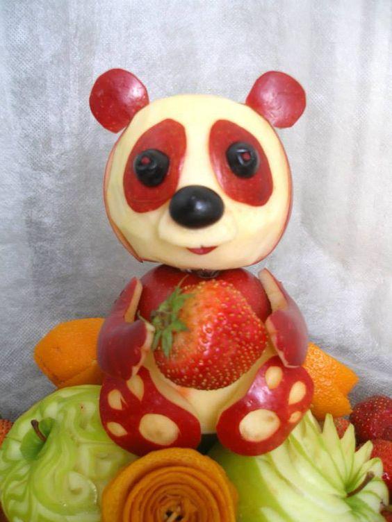 儿童水果画拼盘大全:好玩,好吃!宝宝说:“我妈会做可多了”!