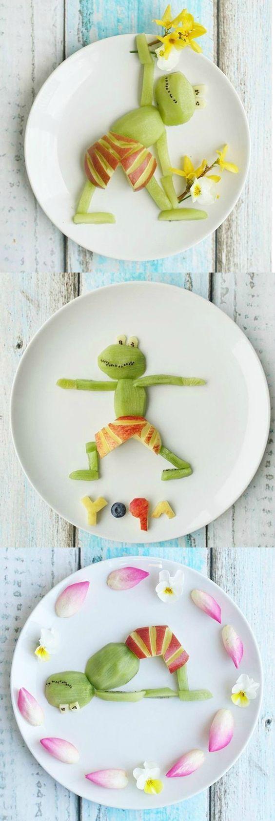 儿童水果画拼盘大全:好玩,好吃!宝宝说:“我妈会做可多了”!