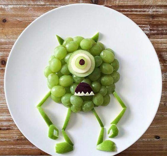 儿童水果画拼盘大全:好玩,好吃!宝宝说:“我妈会做可多了”!