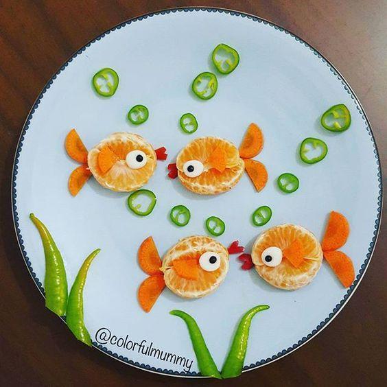 儿童水果画拼盘大全:好玩,好吃!宝宝说:“我妈会做可多了”!