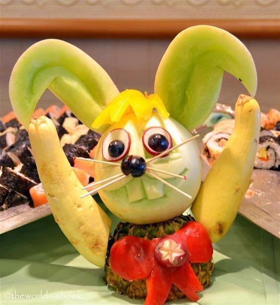 儿童水果画拼盘大全:好玩,好吃!宝宝说:“我妈会做可多了”!