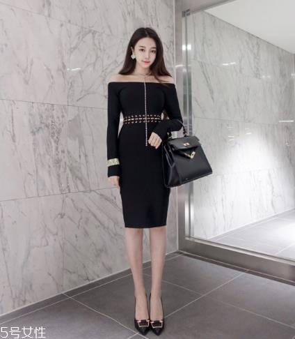 一字肩连衣裙怎么搭配？一字肩连衣裙搭配图片