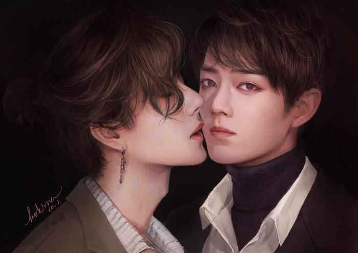 王一博肖战cp粉最不舍删掉的相片,前四张还好最后一张截图当壁纸