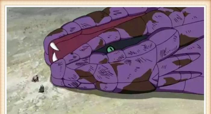 火影:龙地洞最强4条蛇,图三当挡箭牌,图四被吊锤