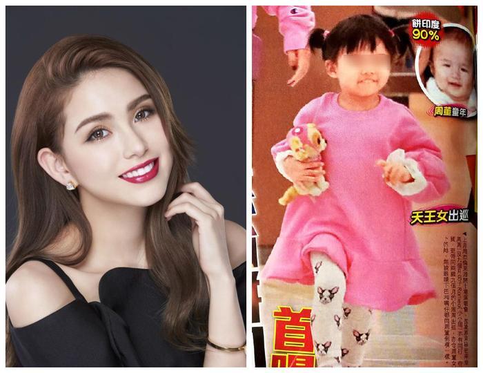 小周周正面照太可爱,圆脸蛋胖嘟嘟的,不像妈妈像爸爸!