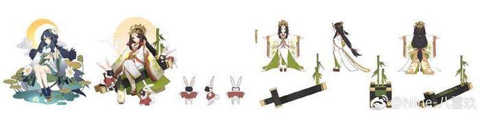 阴阳师画师八雲玖微博分享部分式神概念设计图 大家一起来看看吧