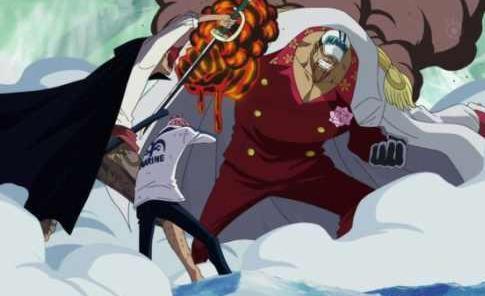 海贼王《四皇》香克斯的真正实力，不用霸气就能挡下赤犬的攻击！