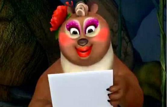 熊出没:颜值负分的3个角色,翠花光荣上榜,第一画风太妖艳!