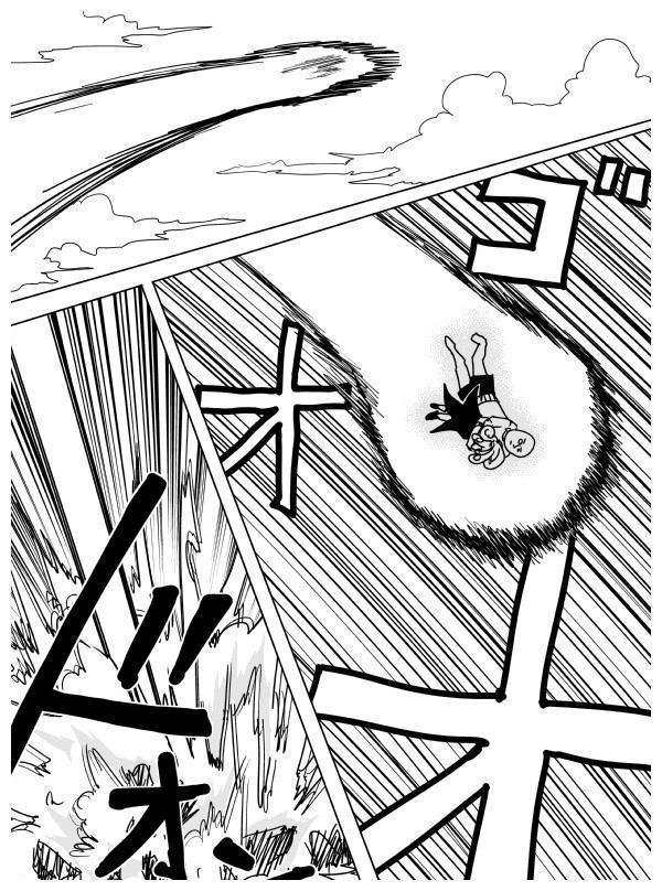 一拳超人原作版103话:埼玉VS龙卷,埼玉的运动衫被吹烂了