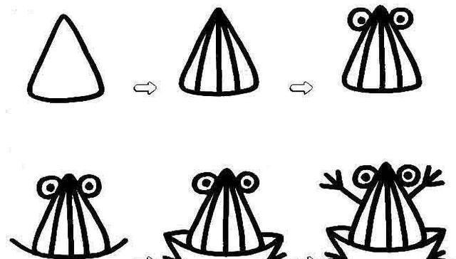 育儿简笔画，8种小青蛙的画法，总有一款能打动宝宝的心！