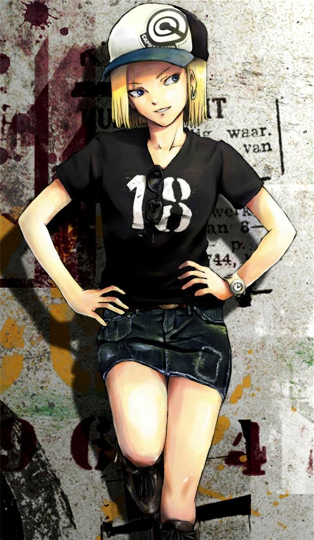 龙珠：18号女神的各种同人图，克林的小辫子亮了！