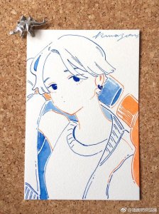 日本插画师 くまぞう 小清新少女手绘插画设计作品