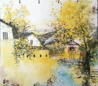 国画:超漂亮的国画,画家朱可