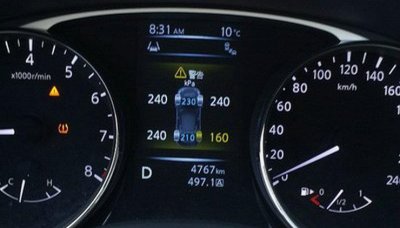 仪表盘上显示胎压异常怎么办