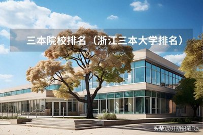 三本院校排名(浙江三本大学排名)