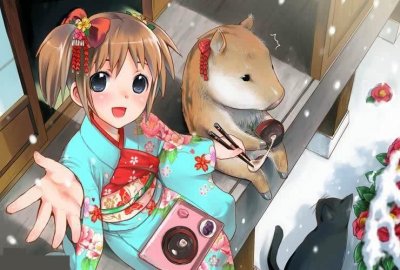 ​动漫美图鉴赏，献给你二次元大冬天的雪景福利太美，有伴心儿暖！