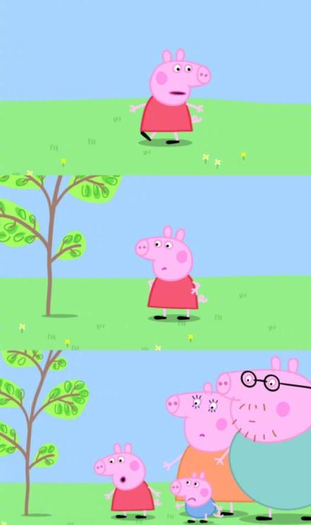 分享一组小猪佩奇高清壁纸,社会人专用