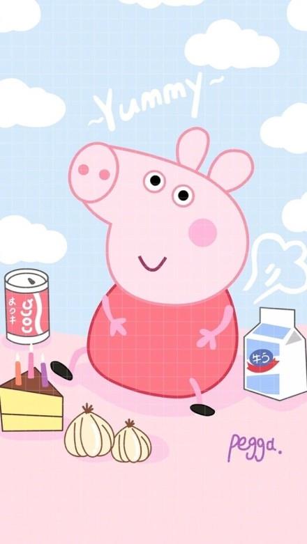 分享一组小猪佩奇高清壁纸,社会人专用