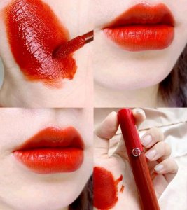 ​阿玛尼唇釉哪个色号最火？405是烂番色鼻祖，最美红棕色是新品206