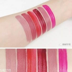 雅诗兰黛唇釉色号试色