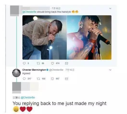 林肯公园主唱查斯特·班宁顿 愿你永远停留在最辉煌的时刻