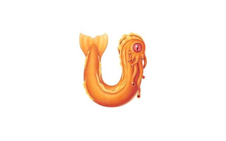 诡异的英文字母设计图,用英文字母设计的图案