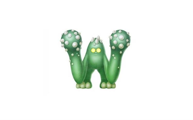 诡异的英文字母设计图,用英文字母设计的图案