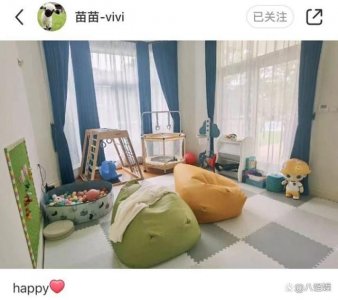 郑恺老婆首分享儿女玩具房,宽敞整洁似游乐场,实力宠娃