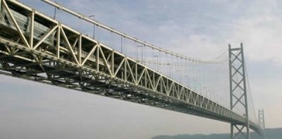 ​明石海峡大桥-暂时世界上跨距最大的桥梁及悬索桥吊桥