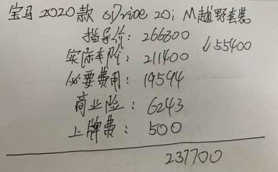 ​华晨宝马x2落地价多少钱？宝马x2最低价