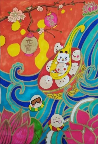 元宵节绘画简单又漂亮三年级(元宵节绘画简单又漂亮四年级)-第2张图片-