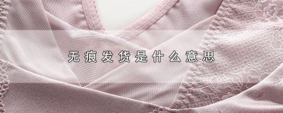 ​无痕发货是什么意思