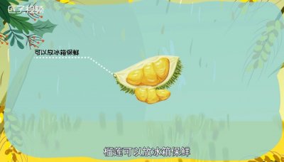 榴莲可以放冰箱保鲜吗