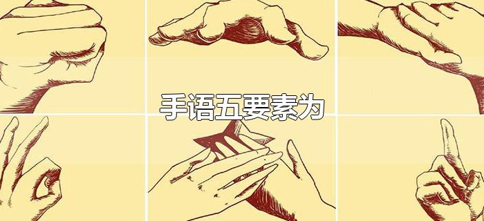 手语五要素为 手语五要素为