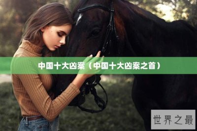​中国十大凶案（中国十大凶案之首）