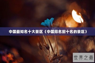 ​中国最知名十大景区（中国排名前十名的景区）