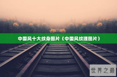 ​中国风十大纹身图片（中国风纹理图片）
