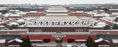 ​北京故宫是世界文化遗产吗