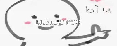 ​biubiu是啥意思?