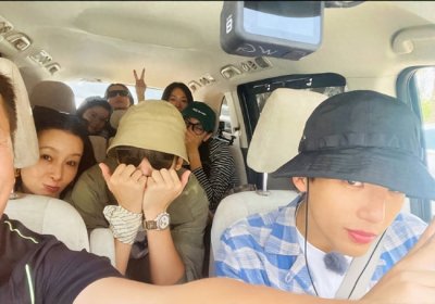 ​《花少5》车内合照曝光 迪丽热巴秦海璐等同框现身